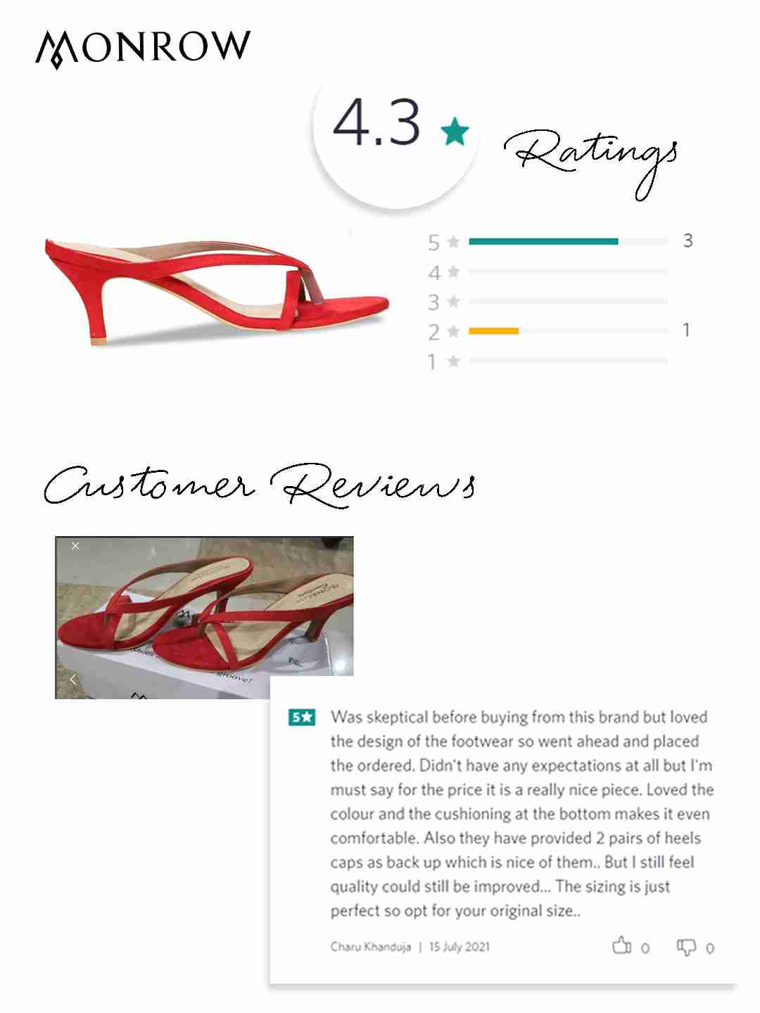 Ivory Red Kitten Heel