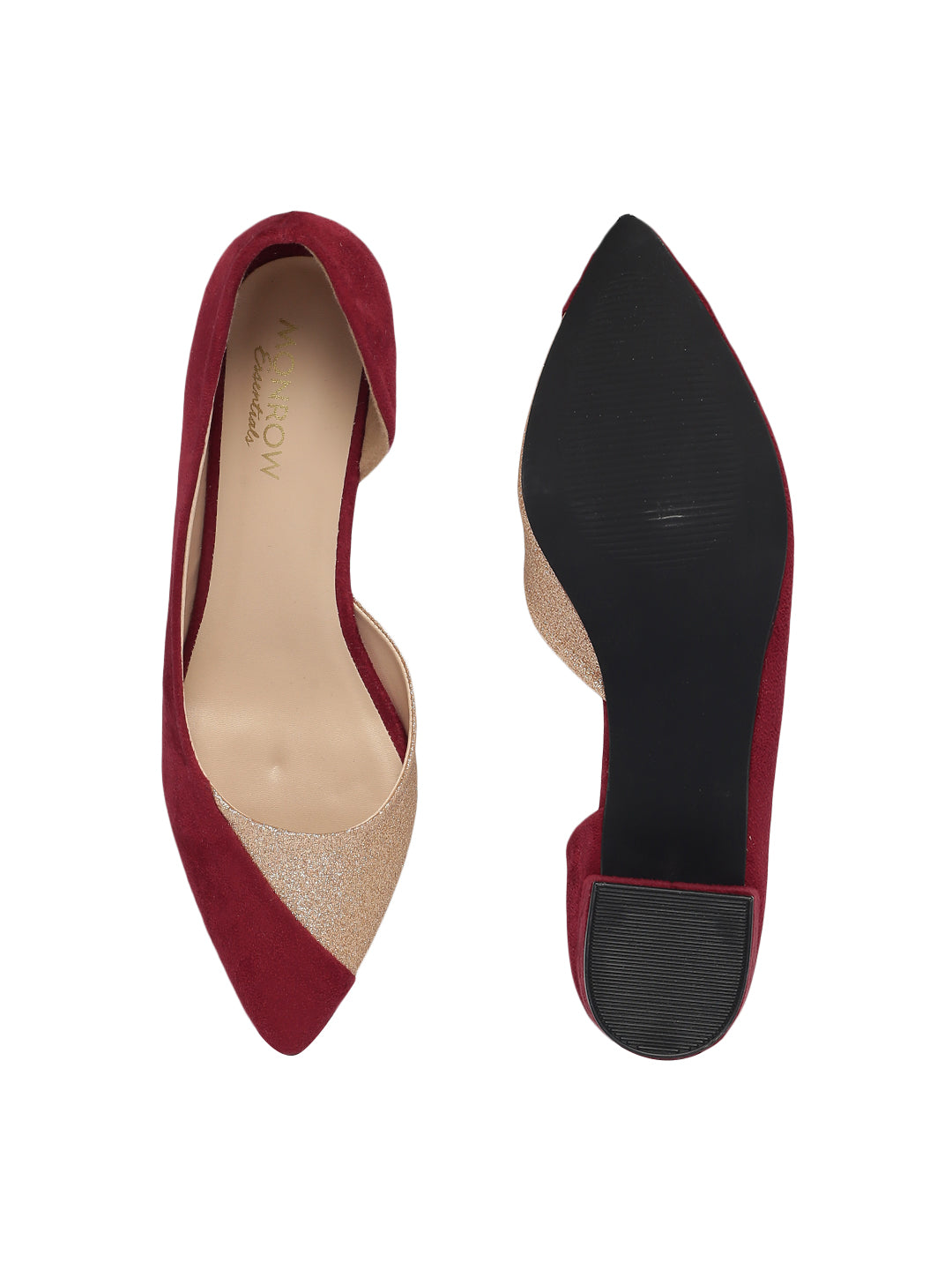 Jae Maroon Block Heel
