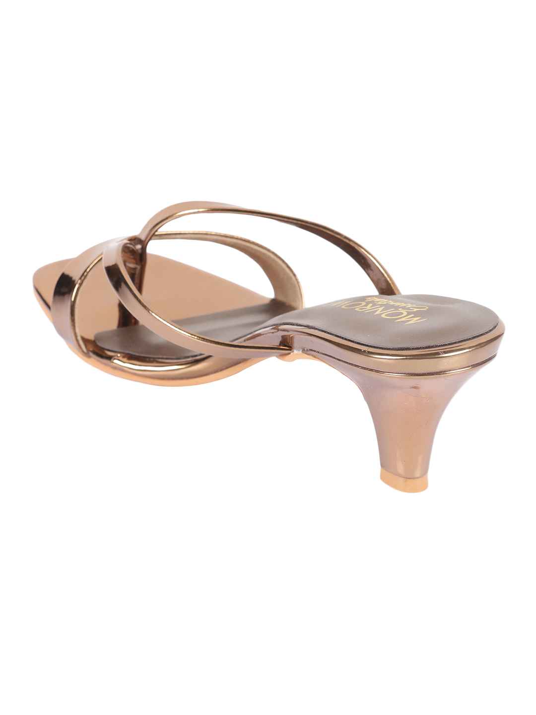 Copper Open Toe Kaori Kitten Heels For Women Monrow Shoes