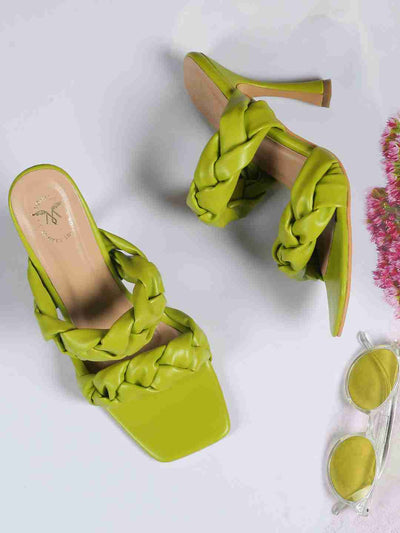 Lila Green Heels