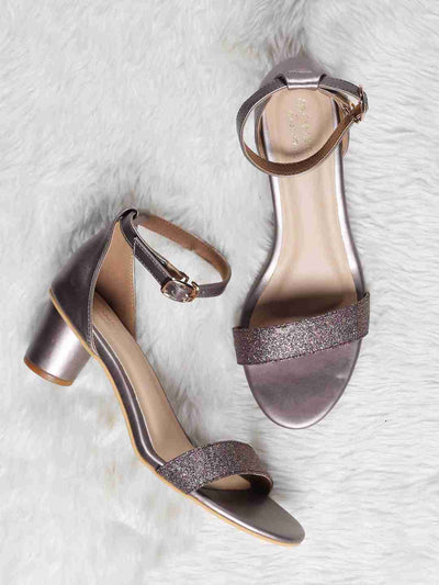 Lonna Champagne Block Heel