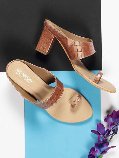 Parisa Rose Gold Block Heels