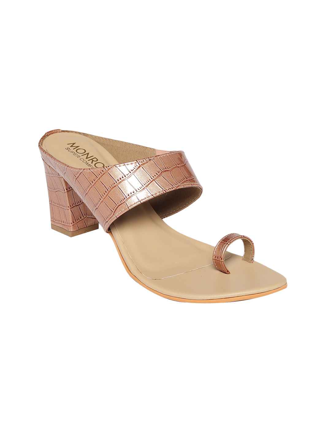 Parisa Rose Gold Block Heels