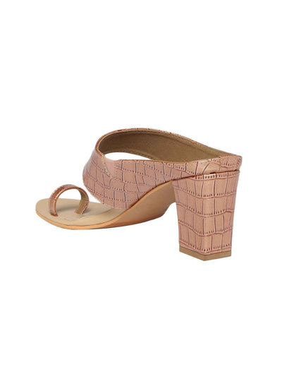 Parisa Rose Gold Block Heels