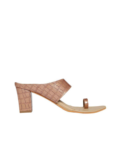 Parisa Rose Gold Block Heels