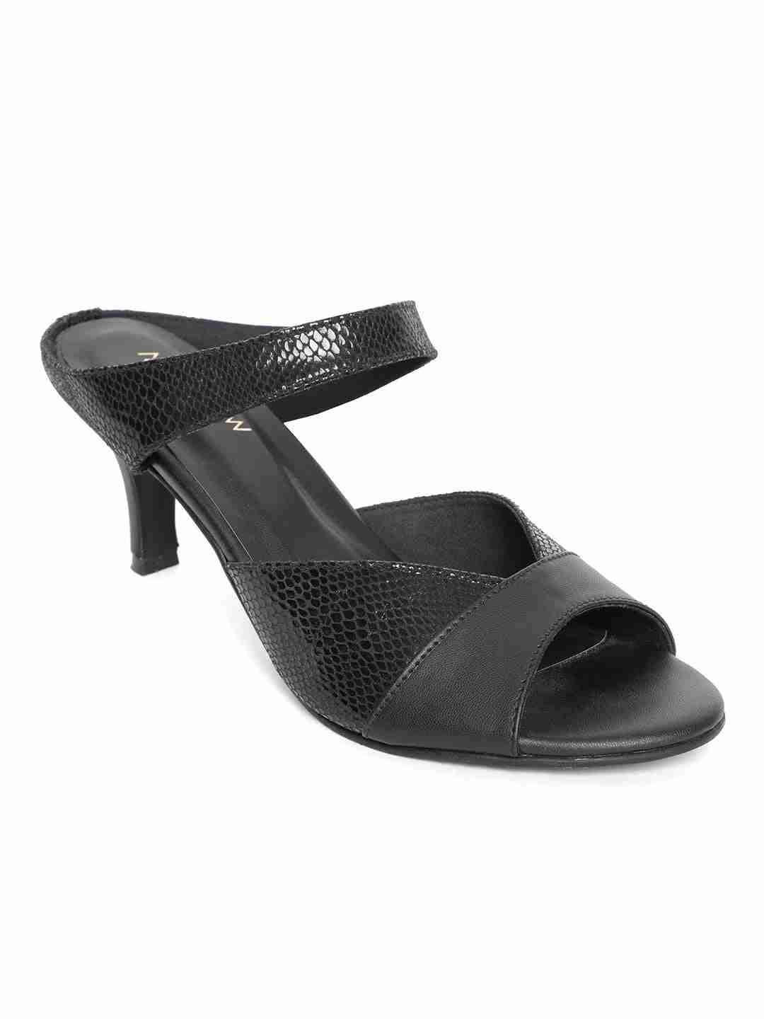 Regina Black Kitten Heel