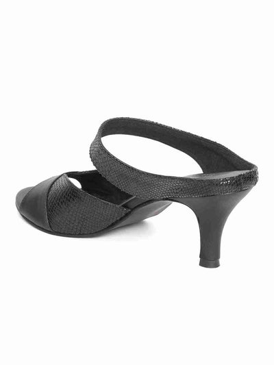 Regina Black Kitten Heel