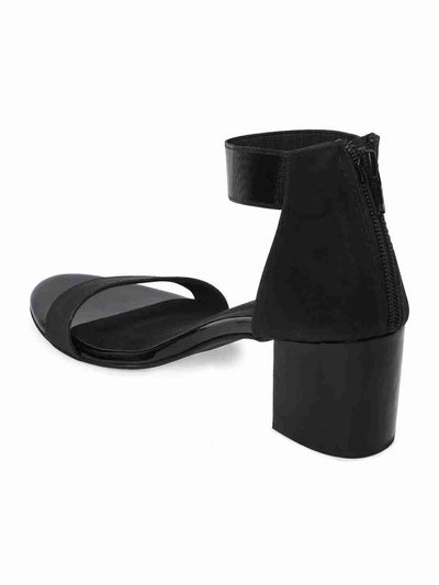 Tiana Black Block Heel