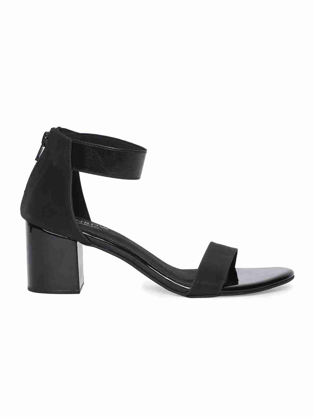 Tiana Black Block Heel