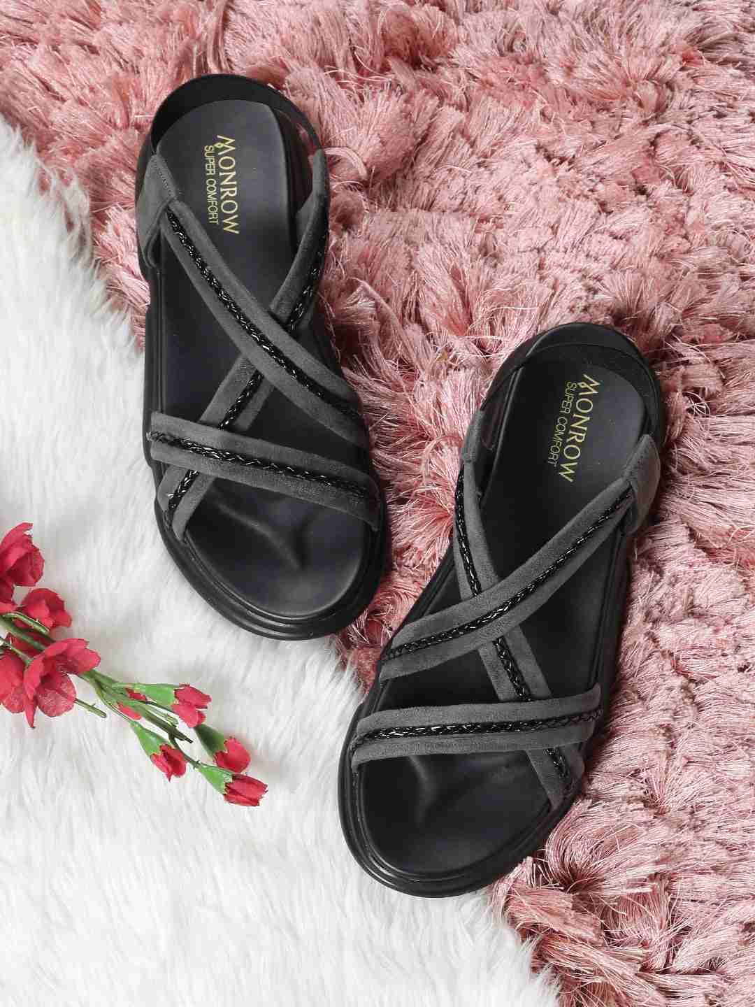 Valentina Grey Flats