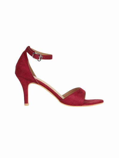 Xristina Maroon Kitten Heel